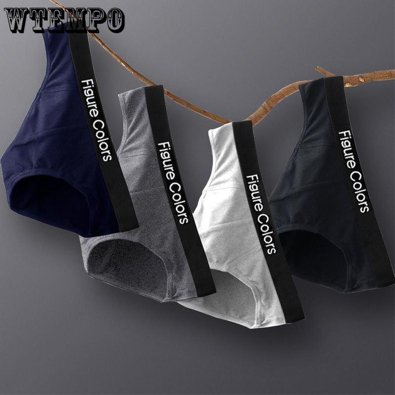 100% Cotton Mens Briefs Men Underwear Panties Men's Breathable Panties Solid Sexy Comfortable Shorts