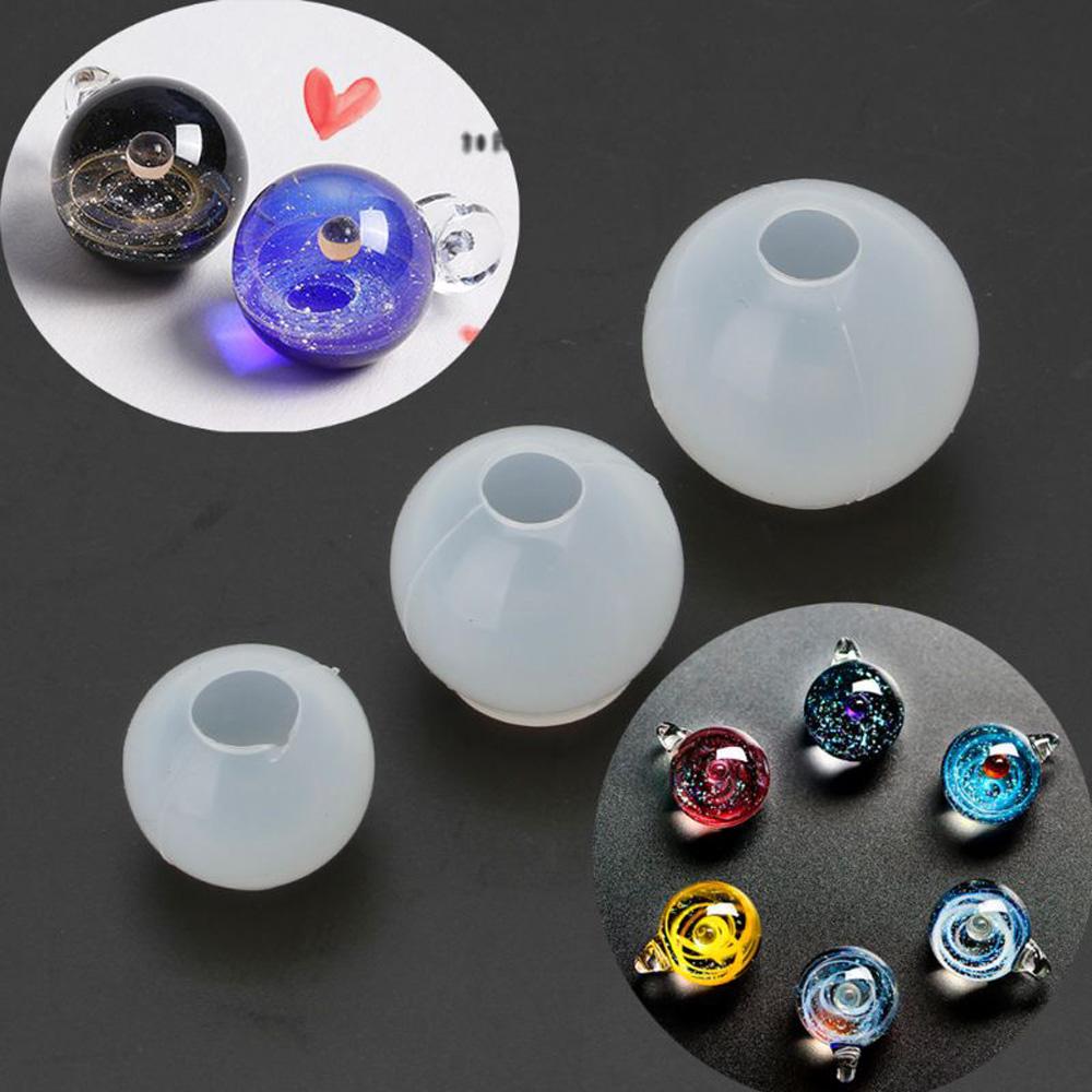 3D Craft Art Tool Jewelry Pendant Liquid Mold Decoration Universe Ball Resin Mold Silicone Mold