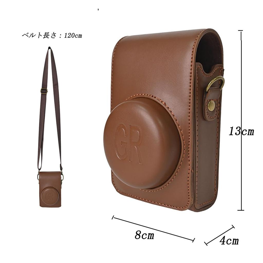 Digital Camera Case for RICOH SONY Compact Digital Camera Case with Strap [WOORII] GR3/GR 3x/GR 2, ZV1F/ZV1/ZV-1, DSC-RX100M7/RX100 Series, (Dark