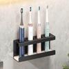 1pc Toothbrush Holder Stand  Toothbrush Holder For Bathroom With Diatom Mud Base 4-Hole Bathroom Organizer Multifunctional T