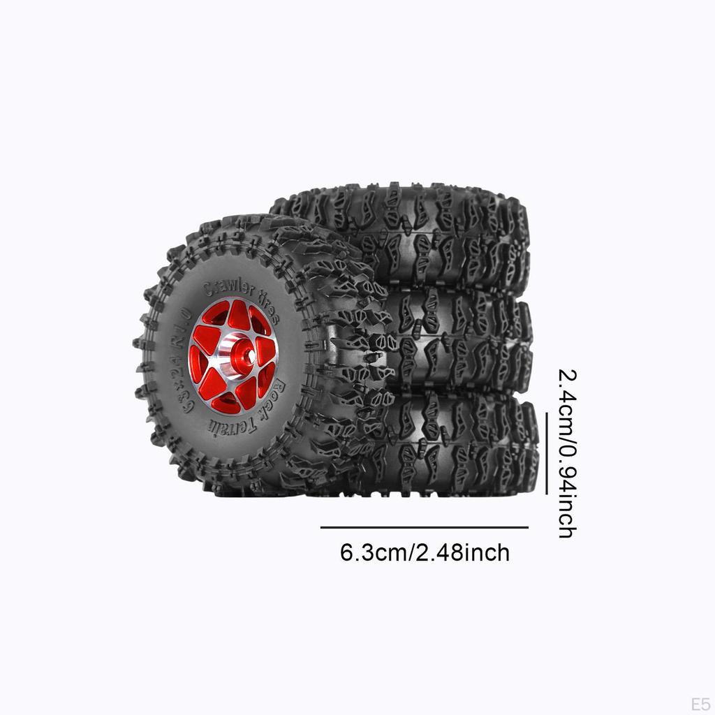 4 шт. 1/18 1/24 RC Шины Раллийные шины Износостойкость Обновление Колесный комплект для SCX24 Fcx24