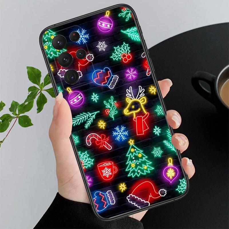 Рождественский мультяшный чехол для телефона Samsung A55 A16 A56 A36 A35 A15 A53 A54 A33 A34 A25 A05S A52 A52S A14 A24 A26 A71