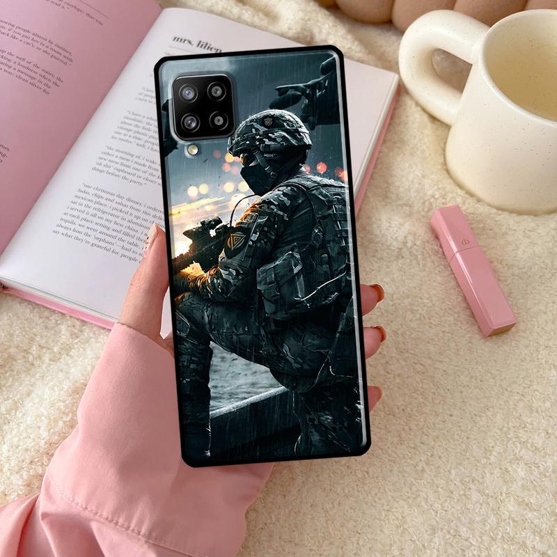 Army Soldier Special Forces For Samsung Galaxy A55 A35 A15 A32 A12 A22 A52 A54 A34 A14 A56 A36 A26 A16 A13 A53 A06 Case