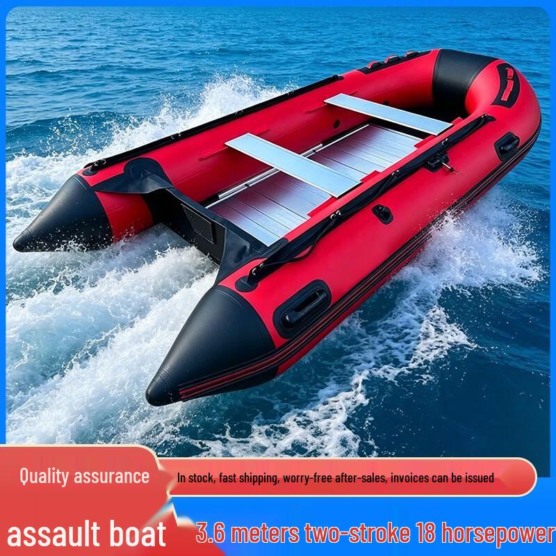 Heavy-Duty Inflatable Fishing & Rescue Boat with Aluminum Floor