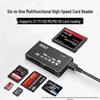 Многофункциональный кард-ридер USB 2.0 «шесть в одном» (SD, TF, MS, M2, XD, CF)
