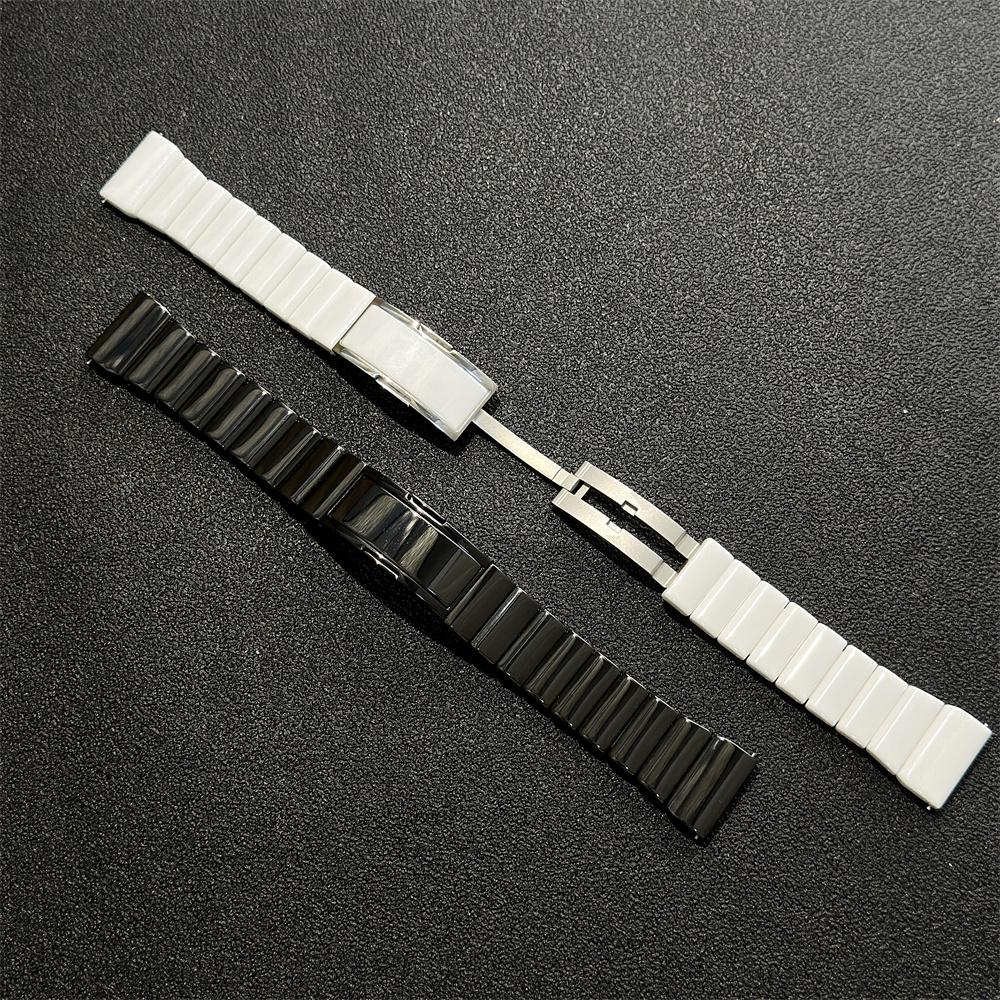 Luxury Ceramic Watch Strap 18mm 22mm Replacement Band For Xiaomi watch S4 41mm Huawei watch GT5 Pro 6Pro GT5 Smart Watch