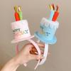 Colorful Cake Candle Headband For Women Girls Birthday Party Accessory