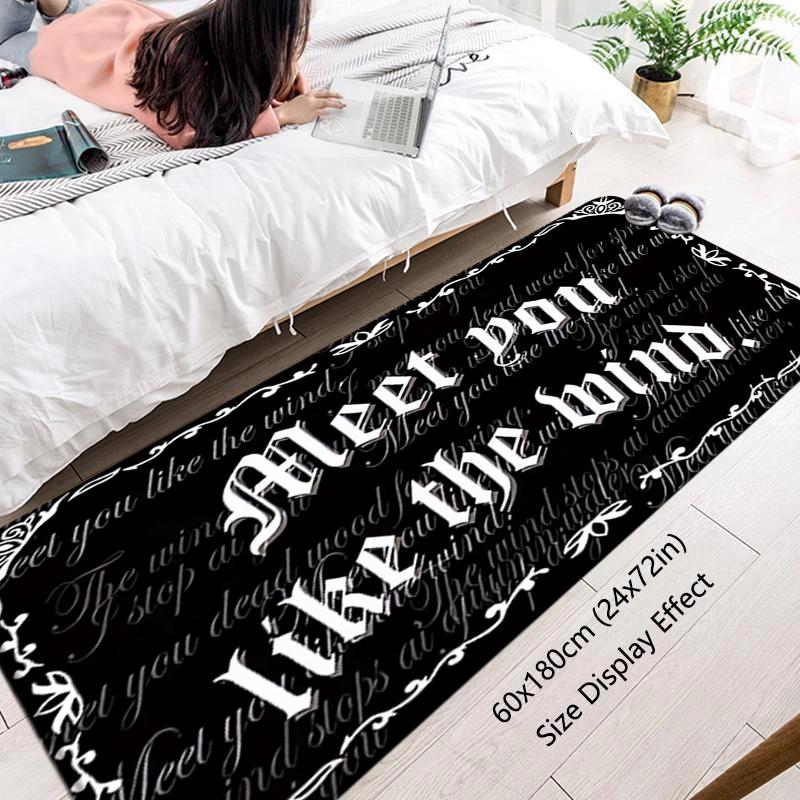 Inside Carpet Black Personality Entrance Doormat Living Room Rugs Foot Carpets Bathroom Rug Floor Mats Non-slip Hallway Mat
