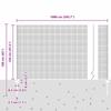 Welded Wire Fence with Posts 10 x 1.2 m (W x H)