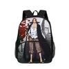 One Piece Monkey D. Luffy with Front Pocket Backpack Students Kids School Bags Bookbag Travel Large Capacity Backpack