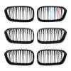 Car Front Bumper Grilles Kidney Racing Grill For BMW 1 Series F20 F21 LCI 120i 2015 2016 2017 2018Double Slat Replacement Grille
