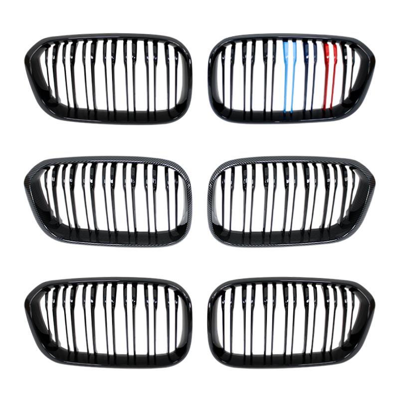Car Front Bumper Grilles Kidney Racing Grill For BMW 1 Series F20 F21 LCI 120i 2015 2016 2017 2018Double Slat Replacement Grille