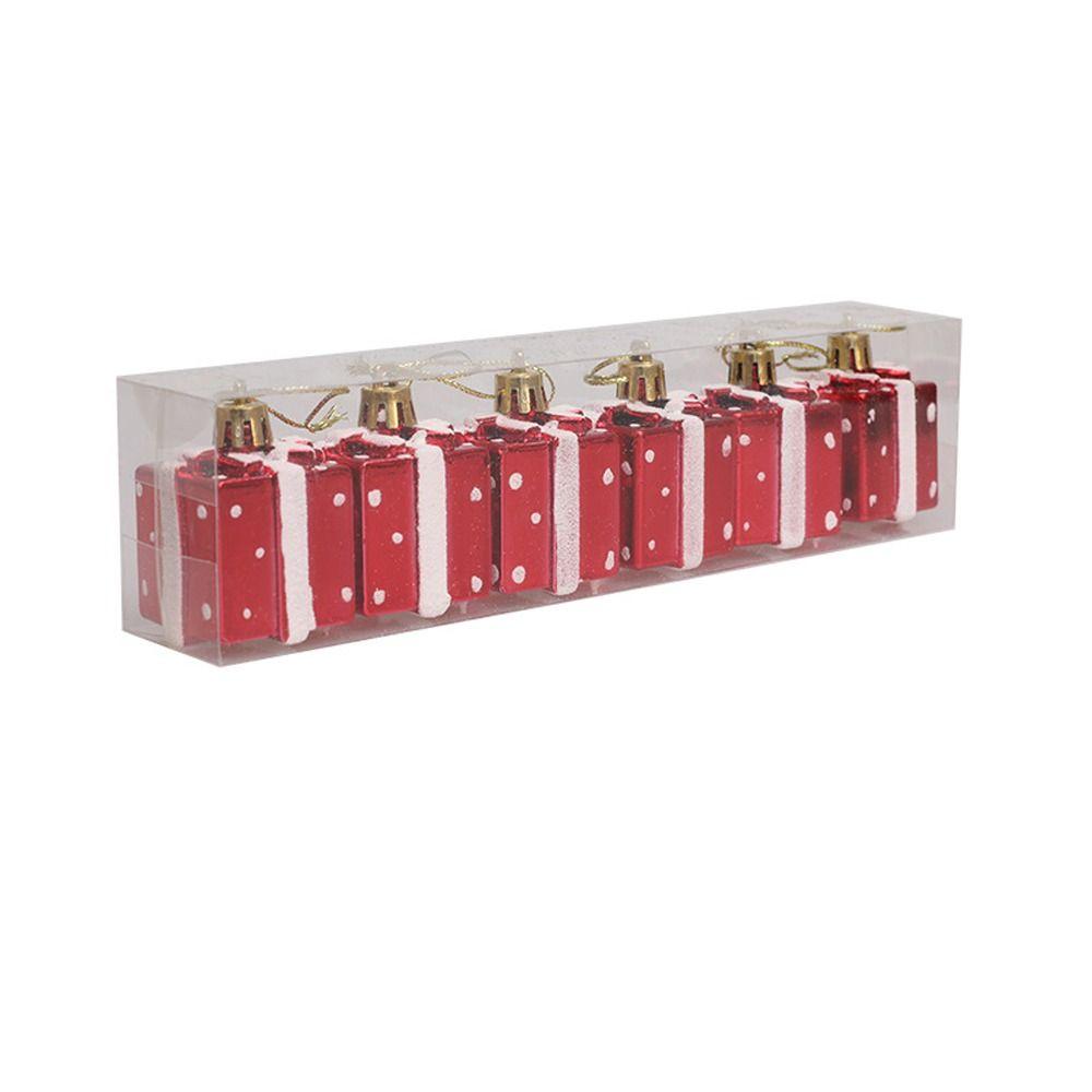 DIY Crafts Christmas Gifts Boxes Pendant Plastic Christmas Tree Ornament Hotel Office