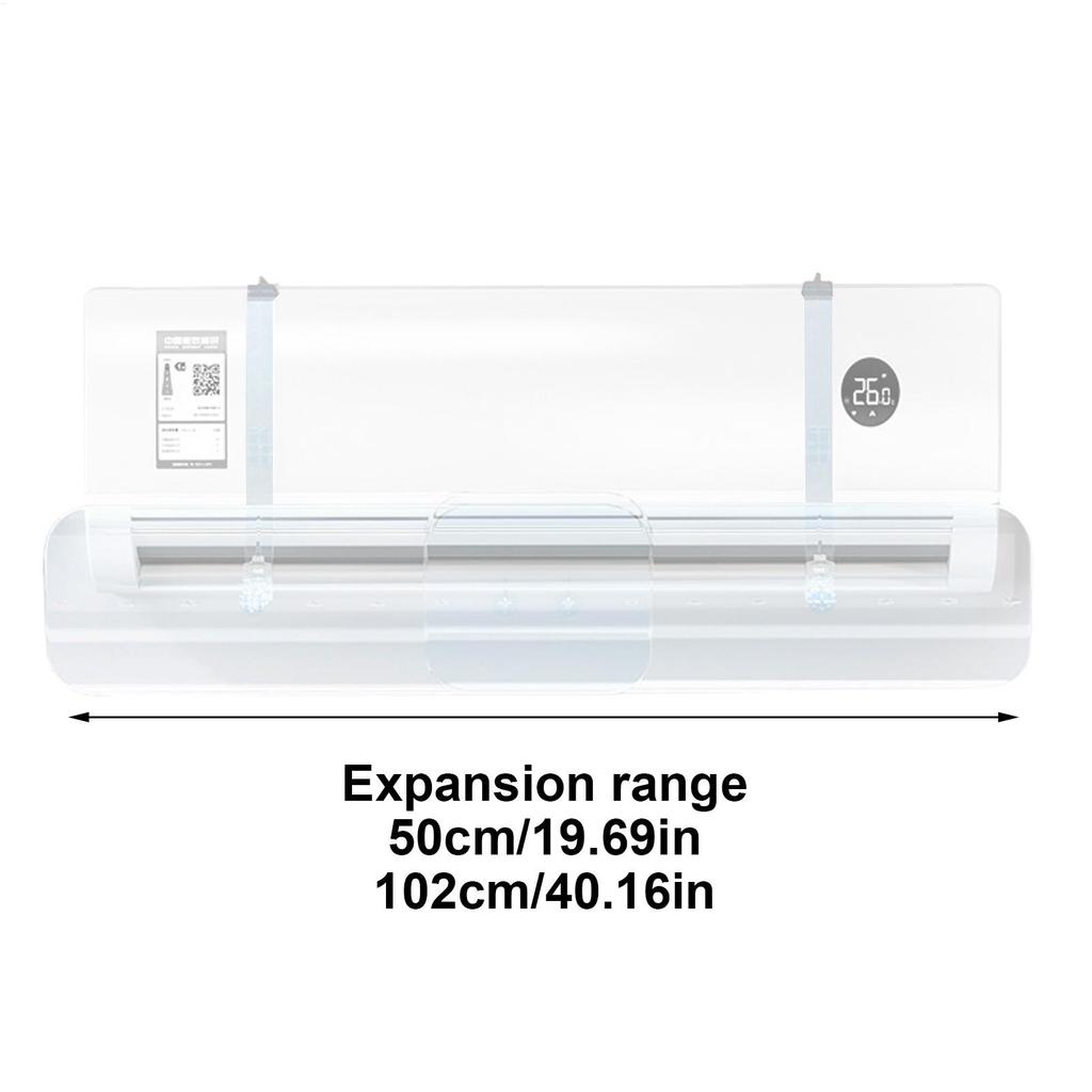Heat Register Deflector Wall-Mounted Retractable Baffle AC Air Deflector For Split Units For Home Indoor Nursery Bedroom Living