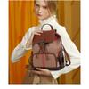Backpack for Women's Trendy New Classic Plaid Bag with Leather Backpack Fashionable Women's Bag