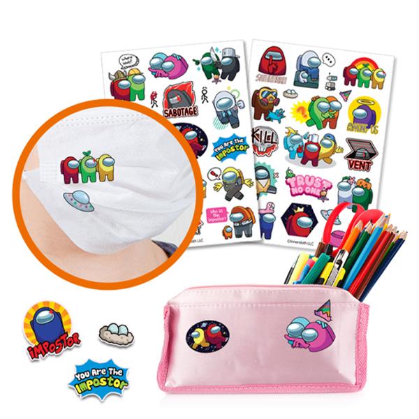 Наклейка с изображением деко среди нас