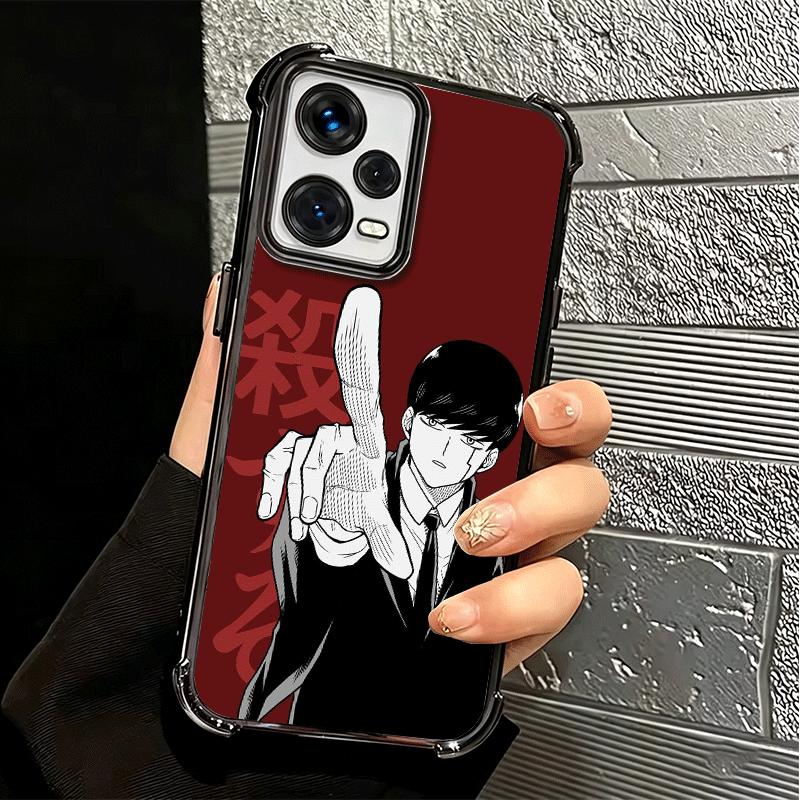 Чехол для телефона Mashle Magic And Muscles Anime с покрытием для Xiaomi Redmi Note 14 15 Pro Plus 13 12 11 11S 11T 10 9S 9 5G Противоударный с воздухом