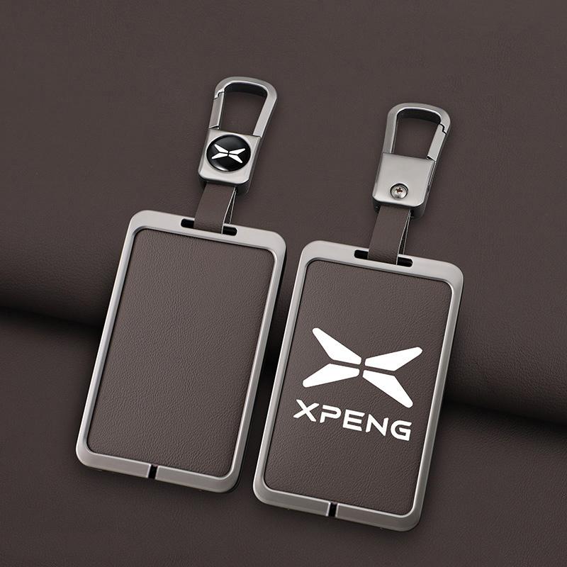Автоматический Интеллектуальный Чехол-Брелок для NFC-Карты, Подходящий для Xpeng Xiaopeng P7 P5 Пряжка G9 G3 G3I Сплав Цинка Натуральная Кожа Защитный Брелок Авто