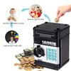 Children's ATM Safe Small Mini Piggy Bank Safe Coin Deposit Bank Fingerprint Anti-theft Password Toy Oy for Boys Without Battery