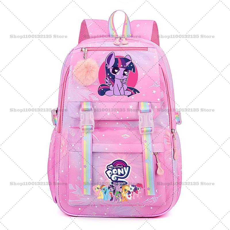 My Little Pony Женский Рюкзак Мальчики Девочки Сумка для Книг Сумка Мультяшный Студент Подросток Школьная сумка Рюкзак Mochila Подарок на День Рождения s каваи STEM DIY Набор для Моделирования 3D