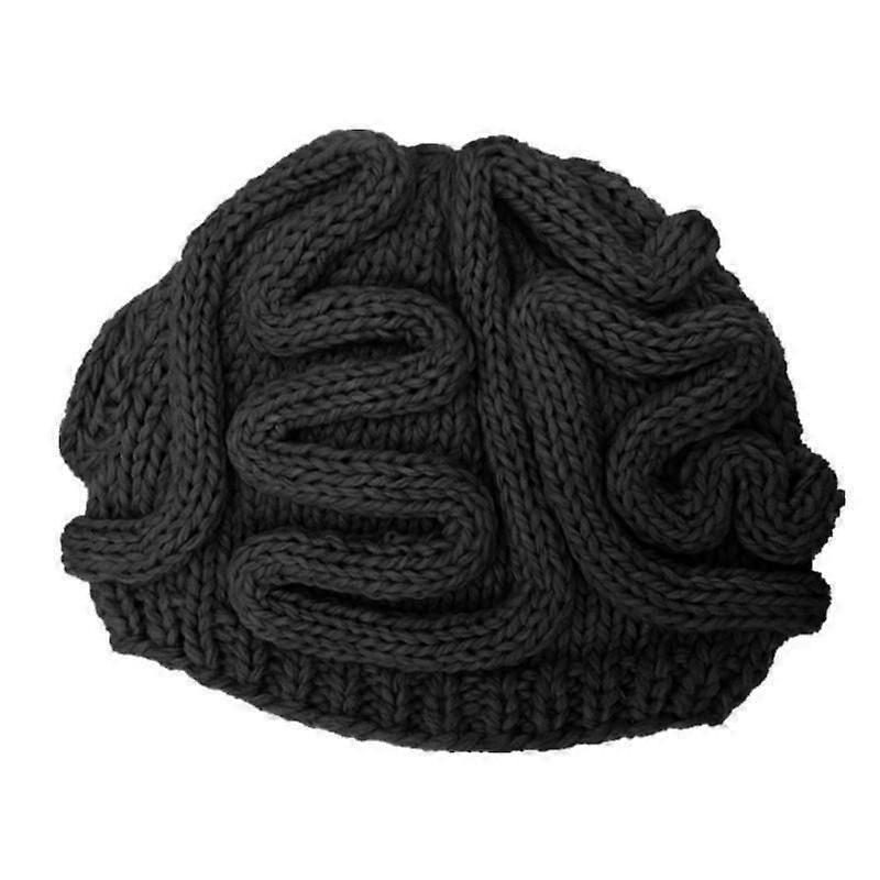 Men's Brain Shaped Hand Knitted Wool Hat