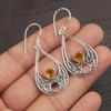 Citrine Earrings, 925 Solid Sterling Silver Gemstone Jewelry, Handmade Earrings, For Thanksgiving