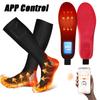 Cordless Heating Insoles & Socks App Control Thermal Foot Warming Pad Brace For Winter Adjustable Heating Feet Heater Shoe Pads