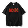 Американская стрит-панк-рок-группа ACDC Хип-хоп Футболка с коротким рукавом Одежда Одежда Повседневная Мужская и женская футболка из 100% хлопка