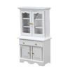 1:12 Dollhouse Cabinet Wooden Miniature Cupboard Furniture Decoration Accessories White
