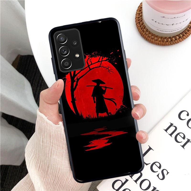Samurai Oni Mask Phone Case for Samsung Galaxy A13 A22 A12 A32 A71 A11 A21S A33 A52 A72 A51 A50 A70 A31 M31 Funda Coque Case