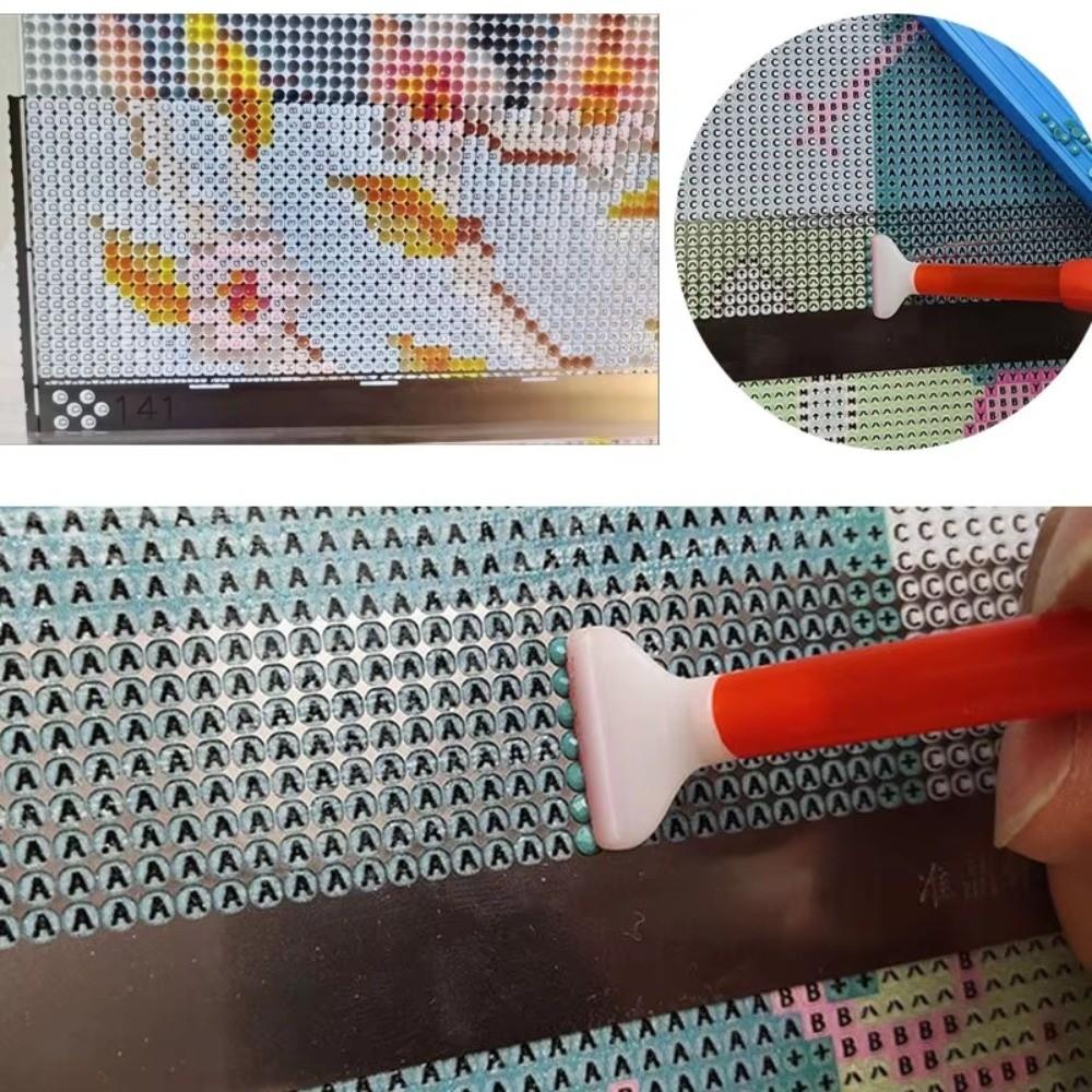 Нержавеющая сталь DIY Алмазная живопись Линейка для разметки Крестик Однотонный Инструменты для алмазной живописи Инструменты для вышивки крестом Квадратная линейка