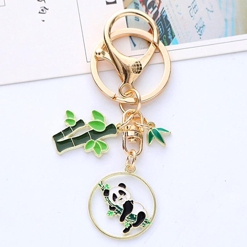 1 шт., автомобильный сплав, модный новый мультяшный милый брелок с пандой, аксессуары, подвеска, сумка «сделай сам»