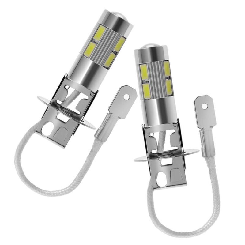 2 шт., лампа для автомобильных фар, 12 В, H3, высокая мощность, светодиоды, 6000 К, ксеноновые противотуманные фары, фары для вождения, Drl, лампы для фар