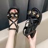Sandals Women's New Summer Wear Exquisite Beauty with Skirt Flower Platform High-heeled Sandals