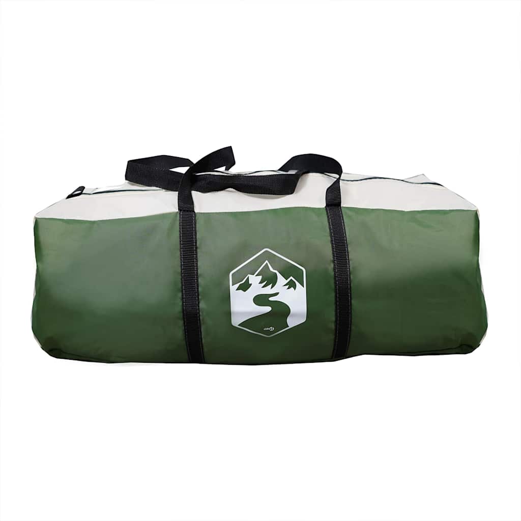 Family Tent with Porch 9 Person Capacity Green Waterproof