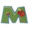 Iron-on Embroidered Patch Letter M 3 Cm
