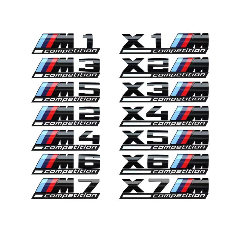 Глянцевый Черный 3D ABS КОНКУРСНЫЙ ABS Значок Гром Молния Edition Для BMW M1 M2 M3 M4 M5 M6 M7 M8 Наклейка Значок на Багажник Автомобиля