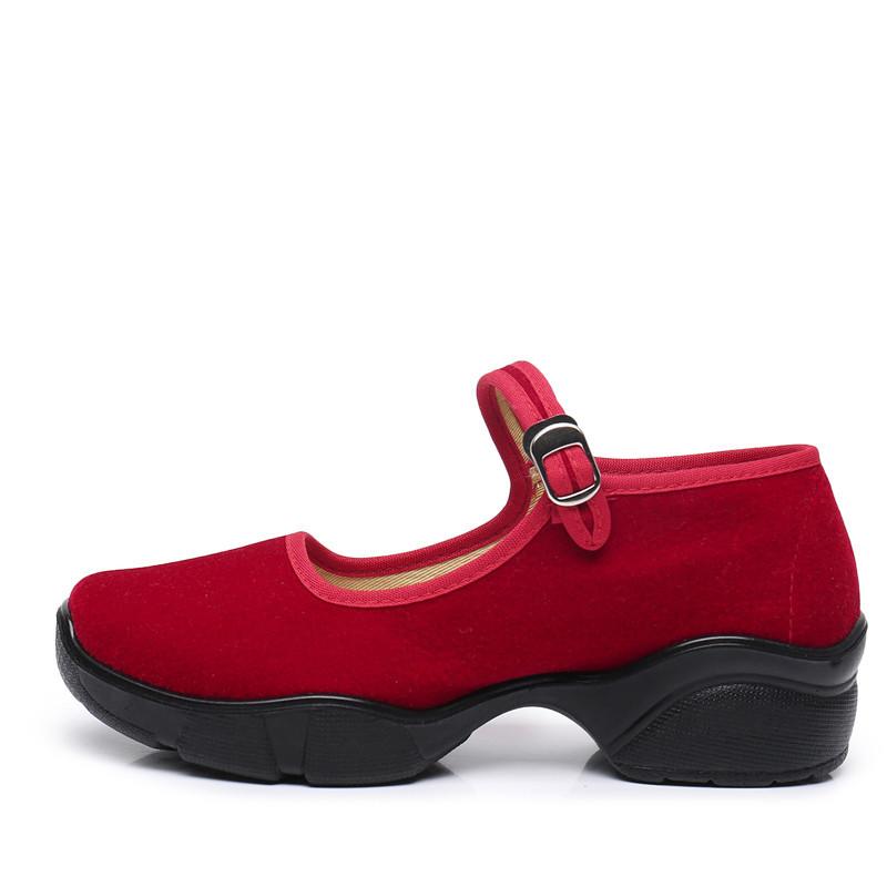 Новые старые пекинские тканевые туфли, танцевальные туфли для мамы, гостиничные туфли для этикетного обслуживания, рабочие туфли, полиуретановая подошва, женская обувь