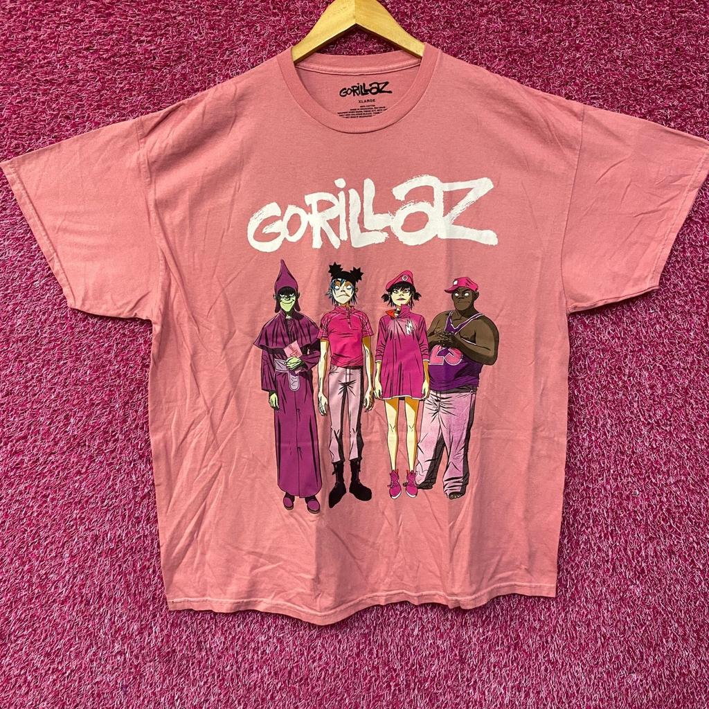 Gorillaz Cracker Island Стоящая группа Хлопковая футболка 100% Мужские футболки Топ