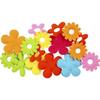 Assortment of Lightly Padded Felt Flowers - 5 Different Shapes. Ref 450731