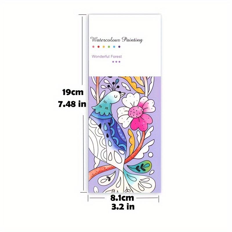 Kids Portable Watercolor Painting Book Paint With Water Brush Gouache Graffiti Picture Coloring Drawing Toys Kindergarten Gifts