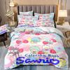 Милые комплекты постельного белья Cinnamoroll Одеяло Покрывало Пододеяльник Наволочка Наборы из 2-3 предметов Подарки для подростков и детей
