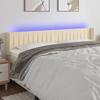 VidaXL LED Headboard Bedroom Furniture Double Bed Accessory Head of Bed Frame Interior Cream 3123493