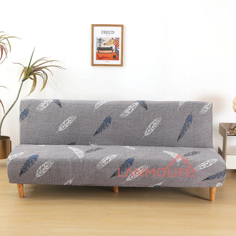 Чехол для складного дивана-кровати с простой эластичностью, без подлокотников, утолщенный, пыленепроницаемый чехол для дивана, все включено