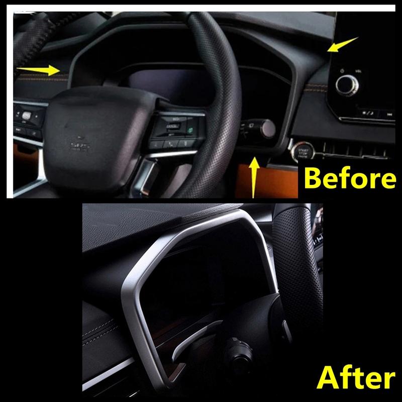 RHD Auto Dashboard trument Panel Screen Decoration Frame Cover Trim Fit For Mitsubishi Outlander - 2026 Accessories