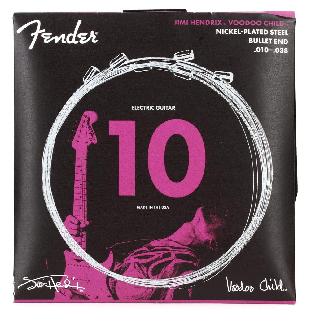 Fender Electric Guitar Strings Hendrix Voodoo Child Bullet End NPS Bullet End 10-38