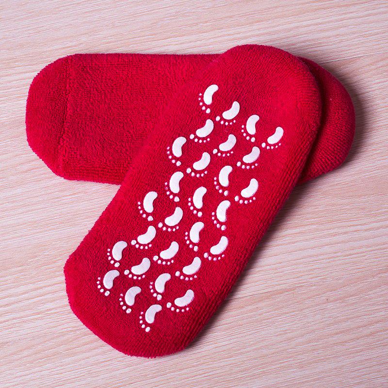 Разноцветные увлажняющие гелевые спа-носки с эфирными маслами для ухода за ногами