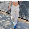 Женская повседневная мода Y2k 90s Streetwear Большие карманы Винтажные брюки-карго Комбинезоны Мешковатые джинсы Высокая талия Прямые джинсовые брюки
