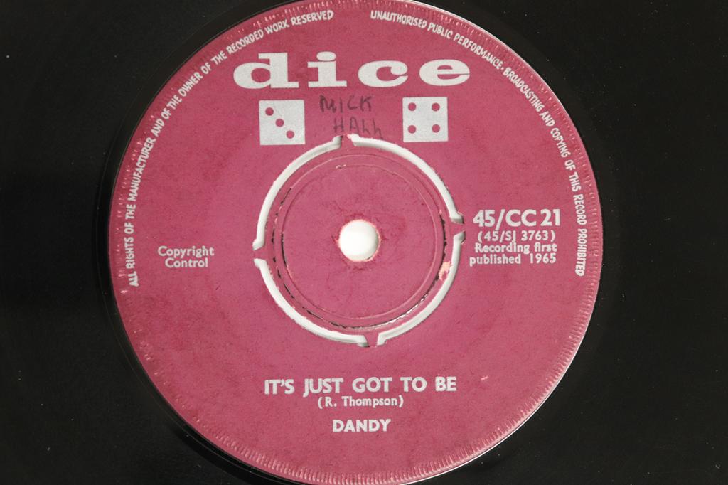 7-дюймовая пластинка DANDY Baby Dont Go Its Just Got To Be 45CC21 DICE 1965 Великобритания Регги Ска Даб Б/у