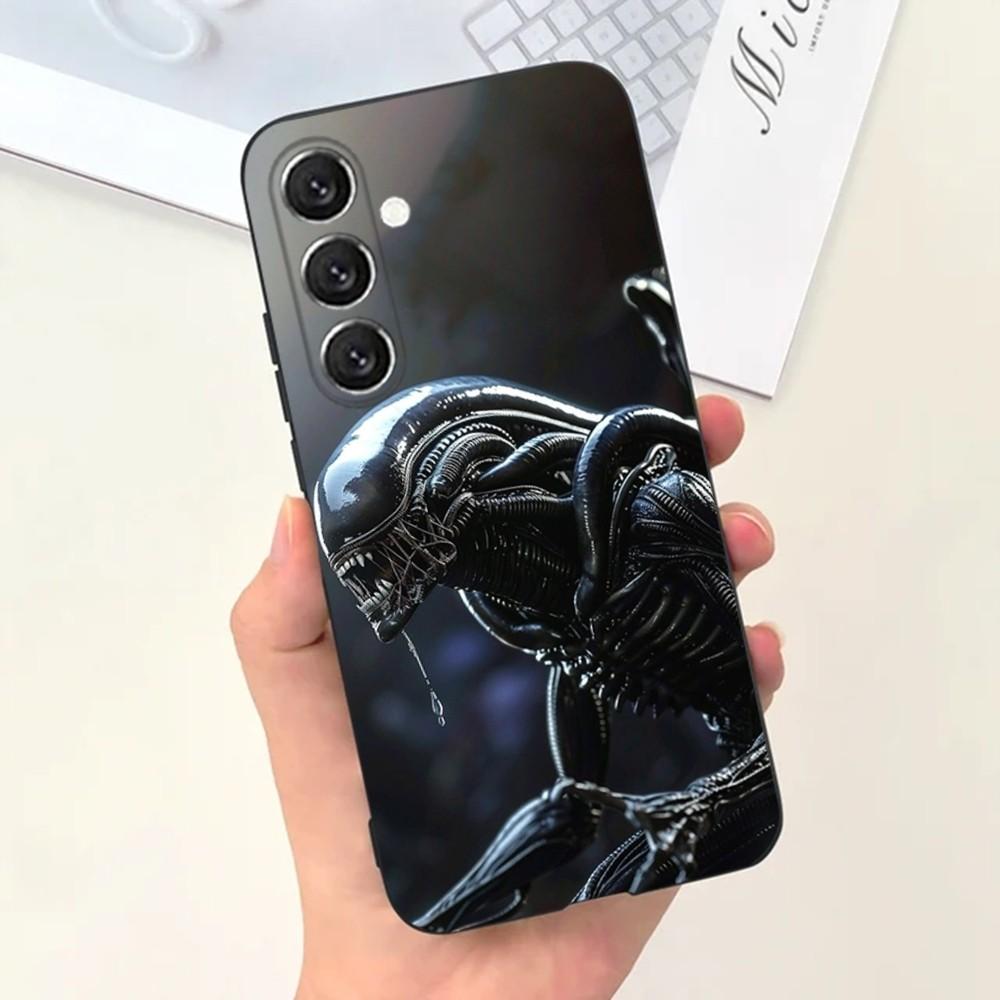 Чехол для телефона Movie A-Alien Xenomorph для Samsung S25, S24, S21, S22, S23, S30, Ultra, S20, Plus, Fe, Lite, Note, 10, 9, 5G Черный